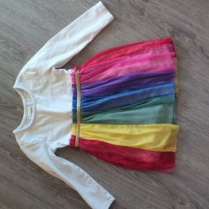 Rainbow tulle dress